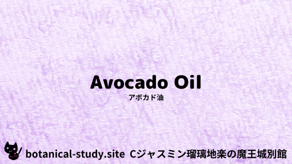 【別館】avocado-oil-アボカド油のアロマハーブプチ辞典クイズ用アイキャッチ＠botanical-study.site