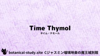 Thyme Thymol:Mini Dictionary Quiz タイム・チモール