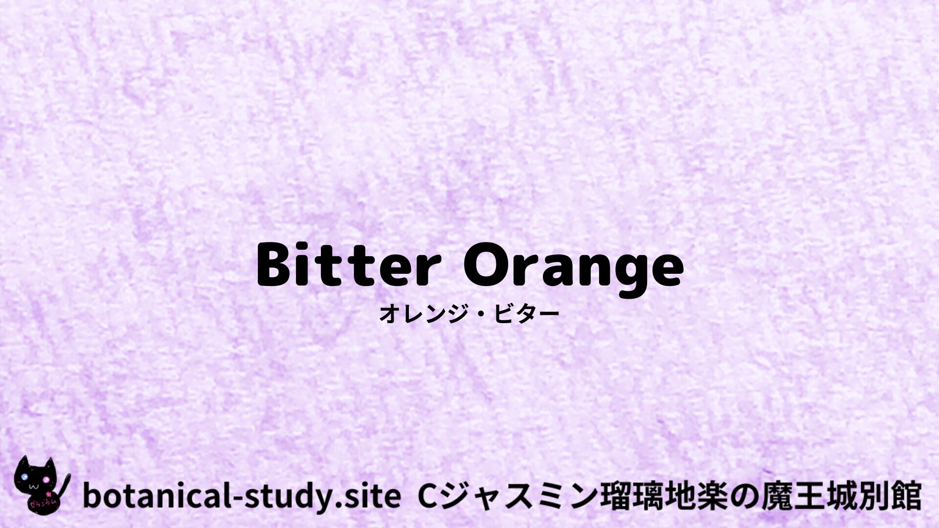 【別館】orange-bitter-オレンジ・ビター/アイキャッチ＠botanical-study.site