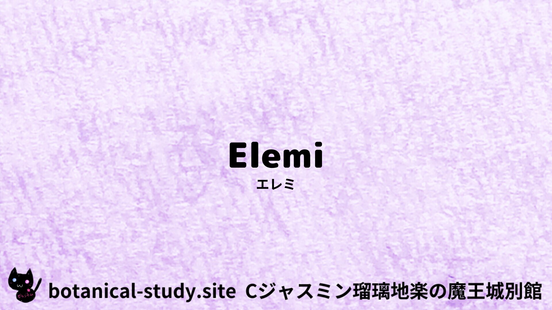 【別館】 elemi-エレミ/アイキャッチ＠botanical-study.site