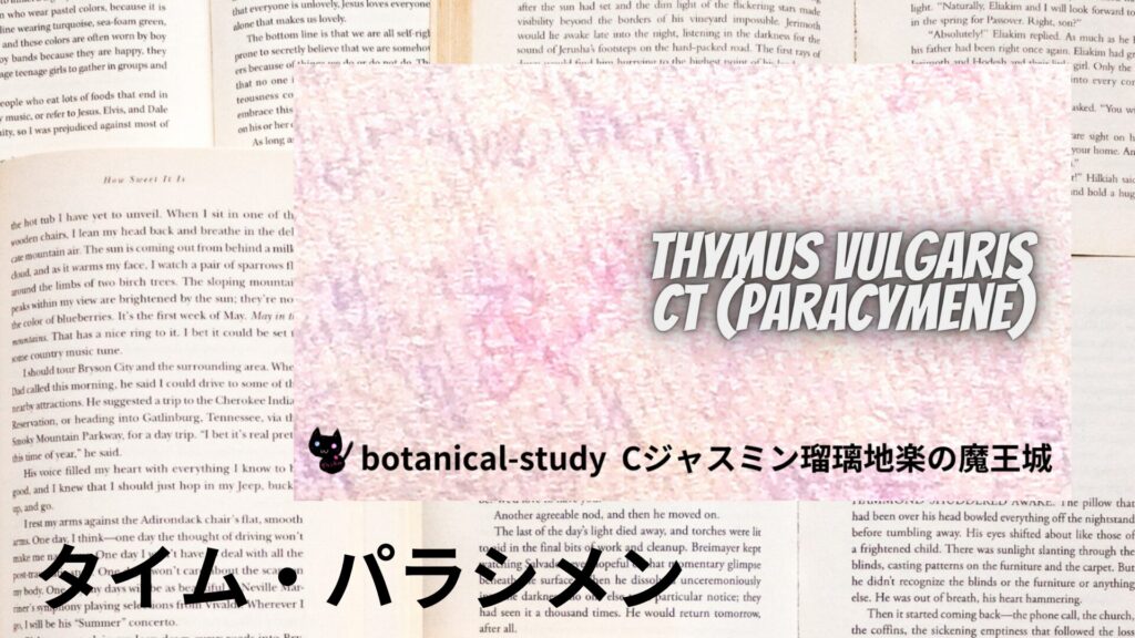 【別館画像】thyme-paracymene-タイム・パラシメン/アイキャッチ@botanical-study.site
