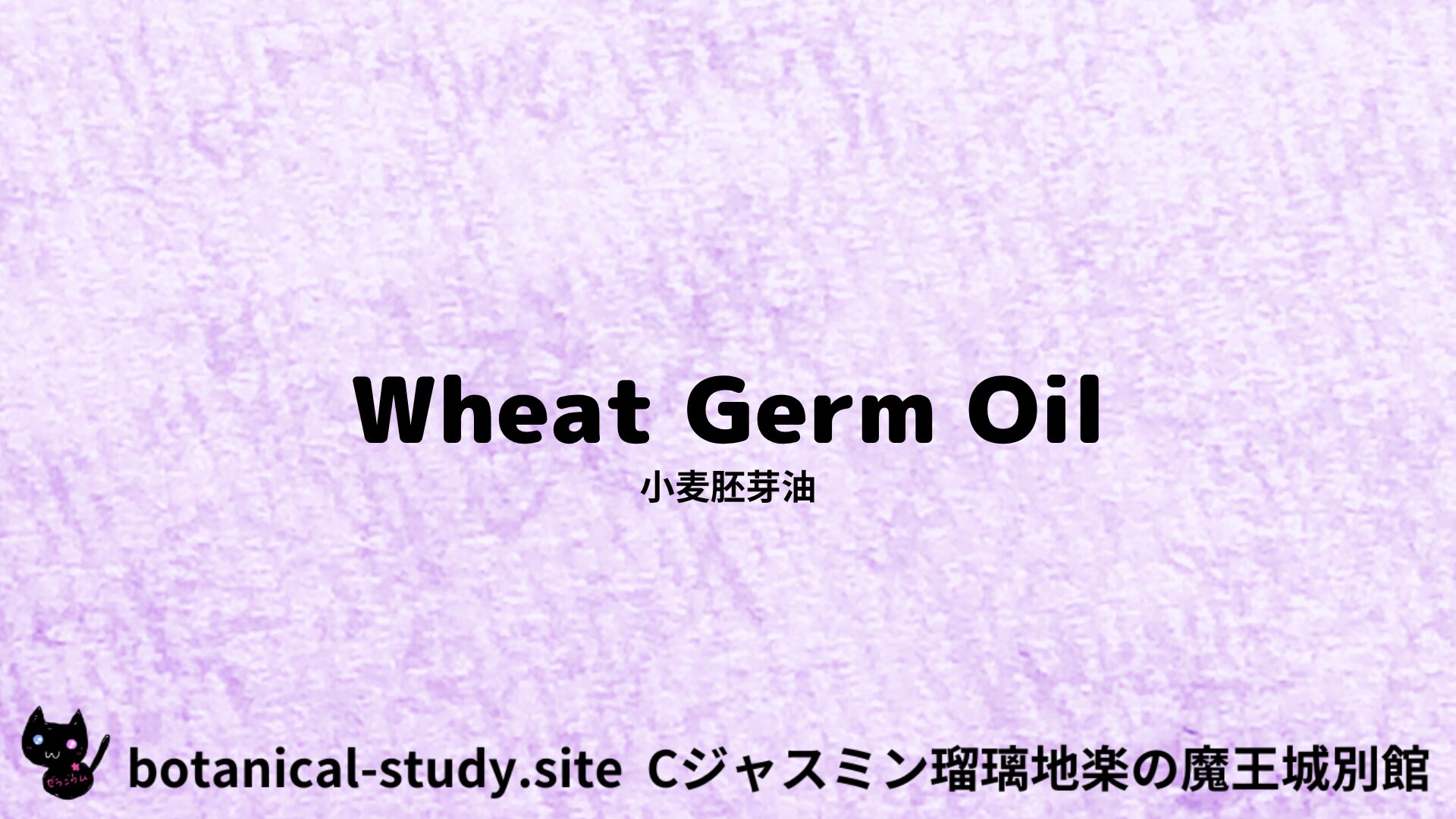 Wheat Germ Oil：Mini Dictionary Quiz　小麦胚芽油